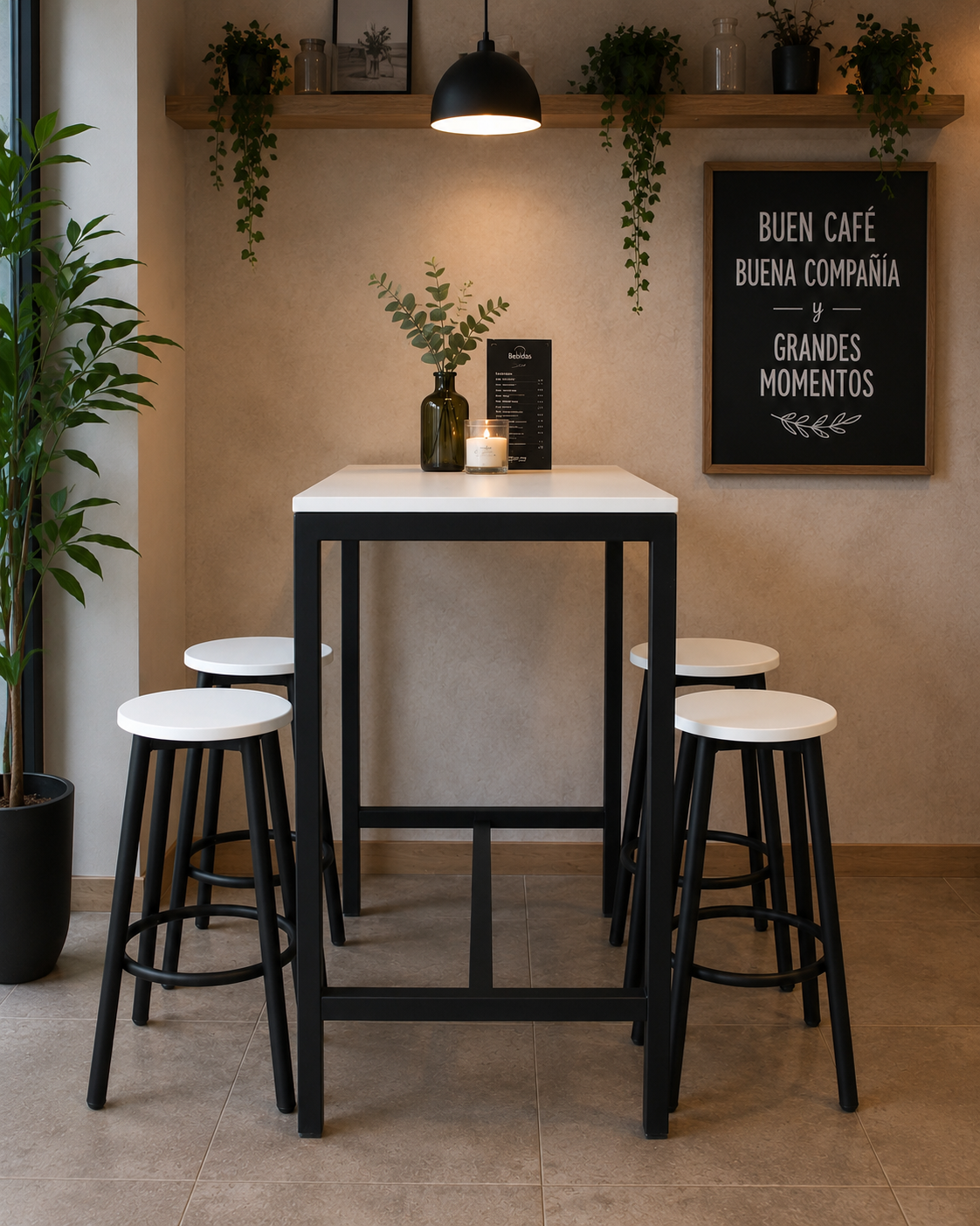 Mesa Bar + 4 Sillas Williams