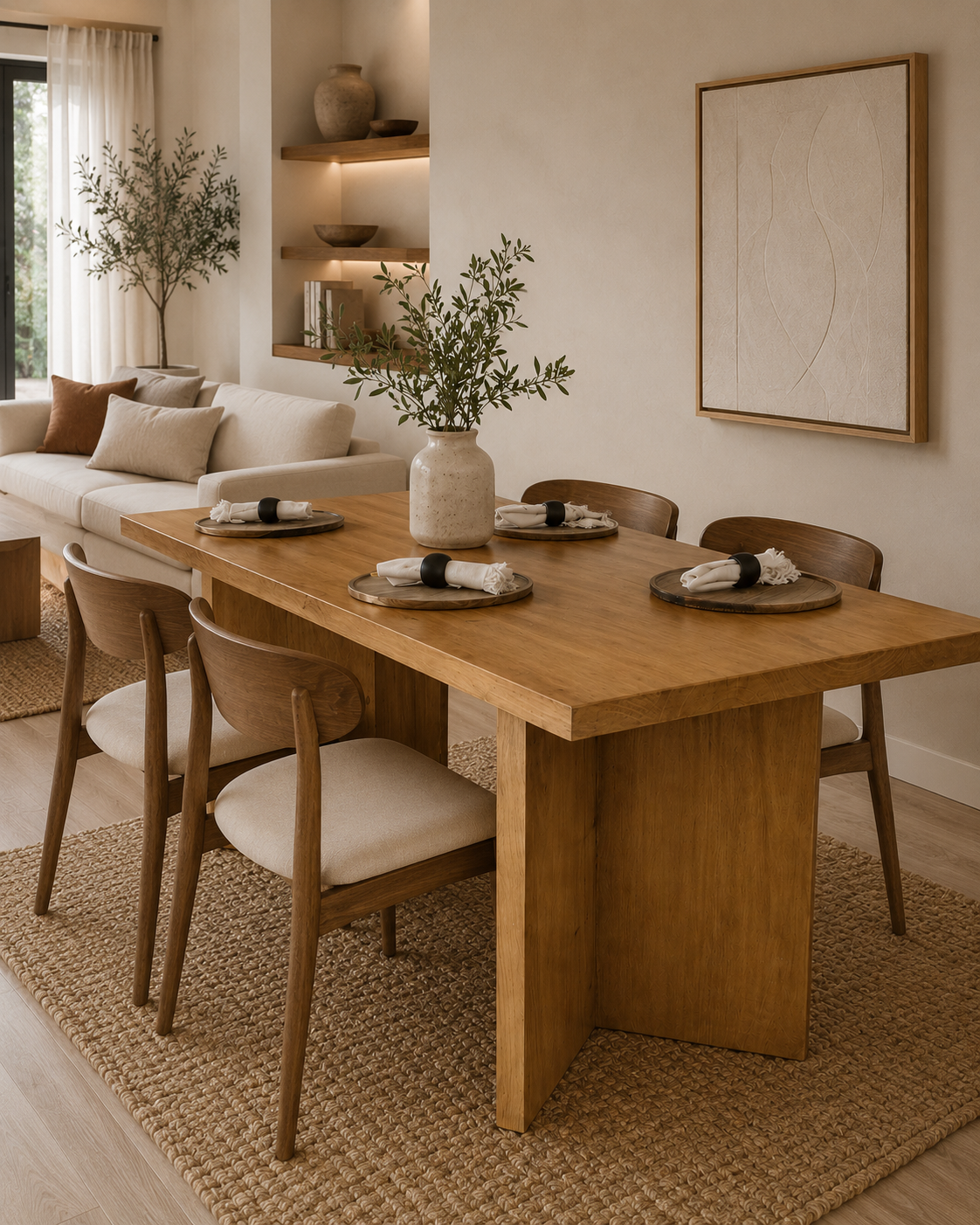 Mesa de Comedor Contemporánea Liao Madera