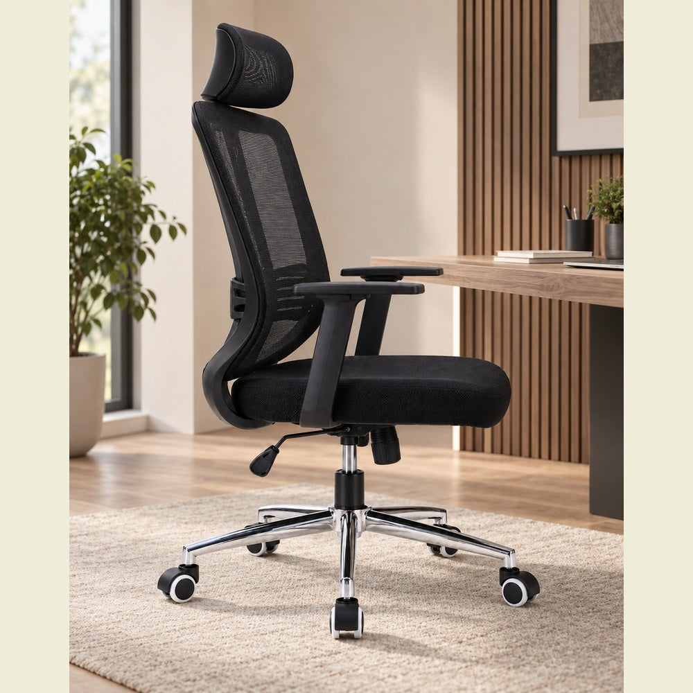 Silla Ergonómica Con Apoya Brazo Praga