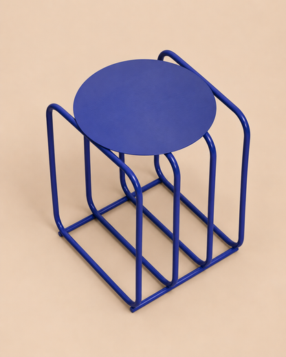Mesa Auxiliar Mid Century Blue