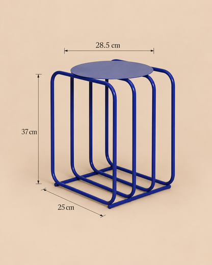 Mesa Auxiliar Mid Century Blue