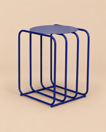 Mesa Auxiliar Mid Century Blue