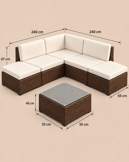 Sofá Modular de Terraza Formentera