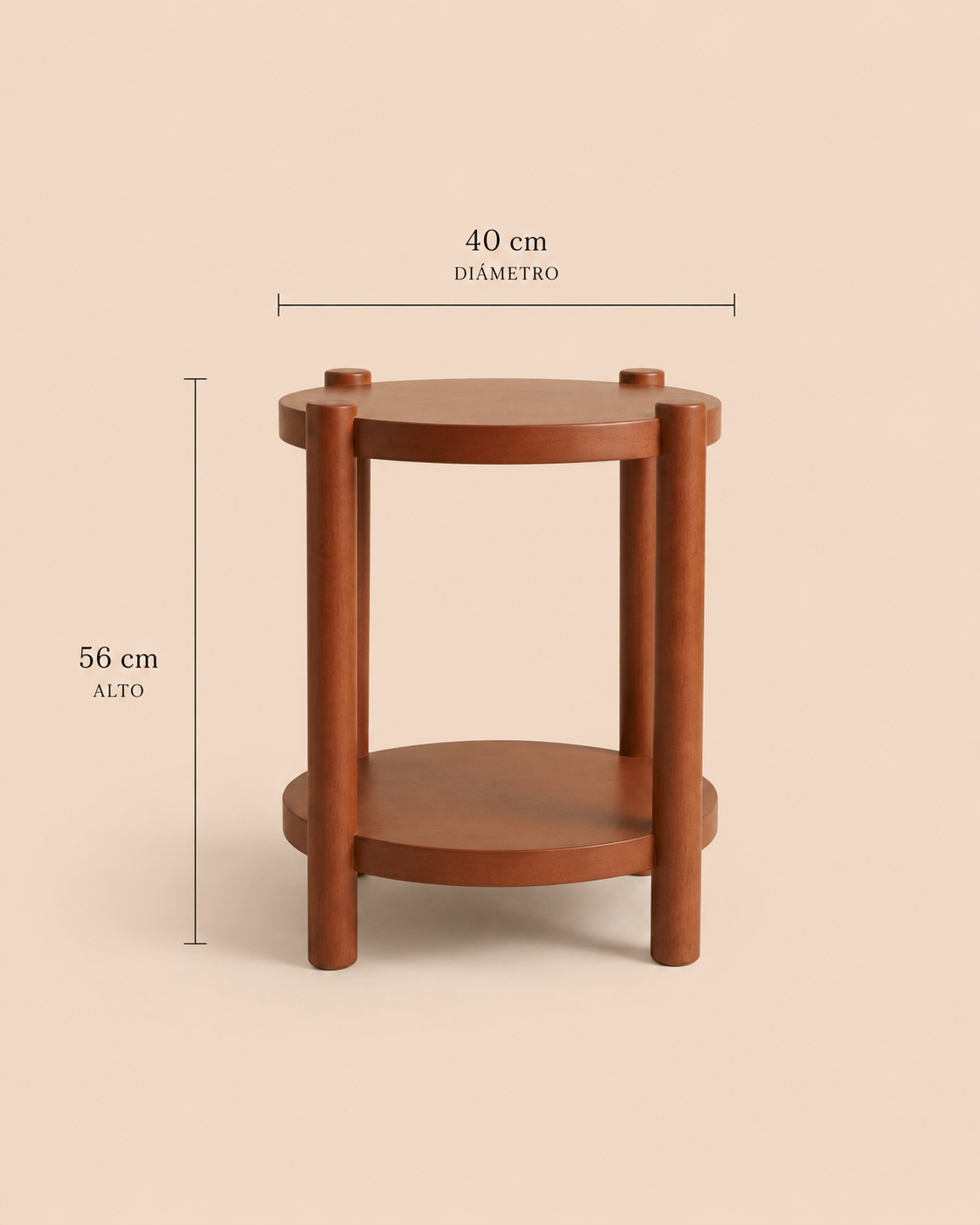 Mesa Auxiliar de Madera Lorenna