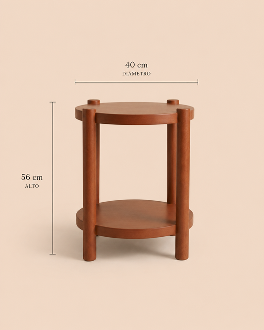 Mesa Auxiliar de Madera Lorenna