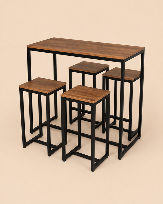Mesa Bar + 4 Sillas Griffit