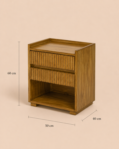 Mesa de Noche de Madera Miranda