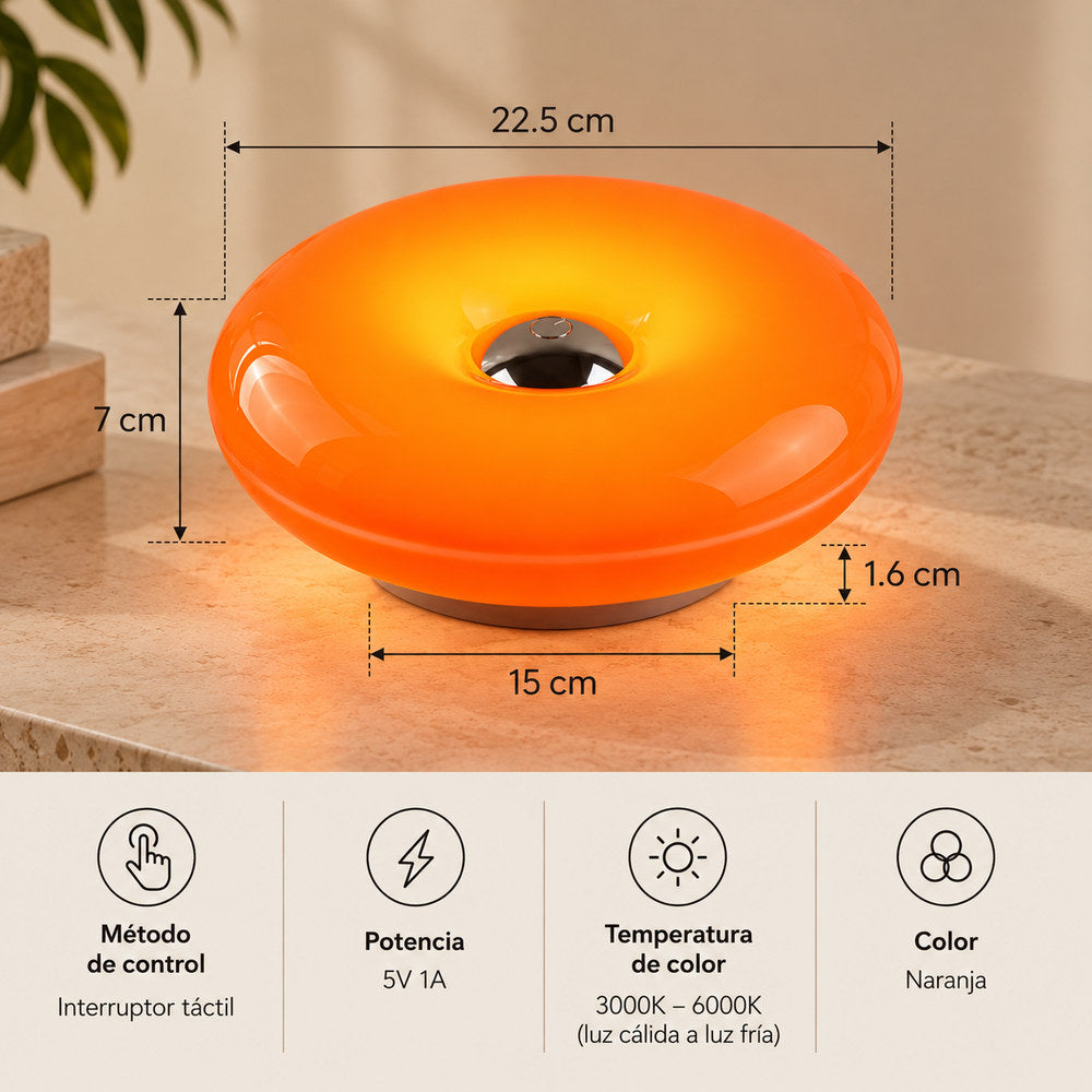 Lámpara Orange Donut