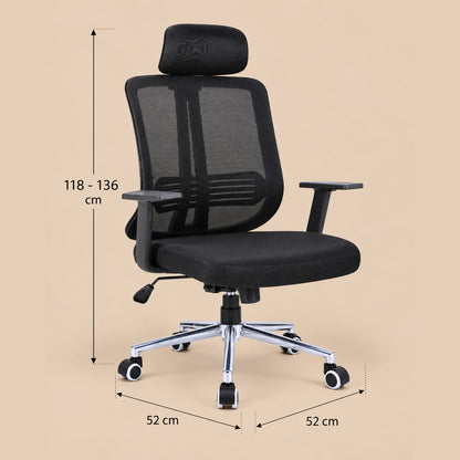 Silla Ergonómica Con Apoya Brazo Praga