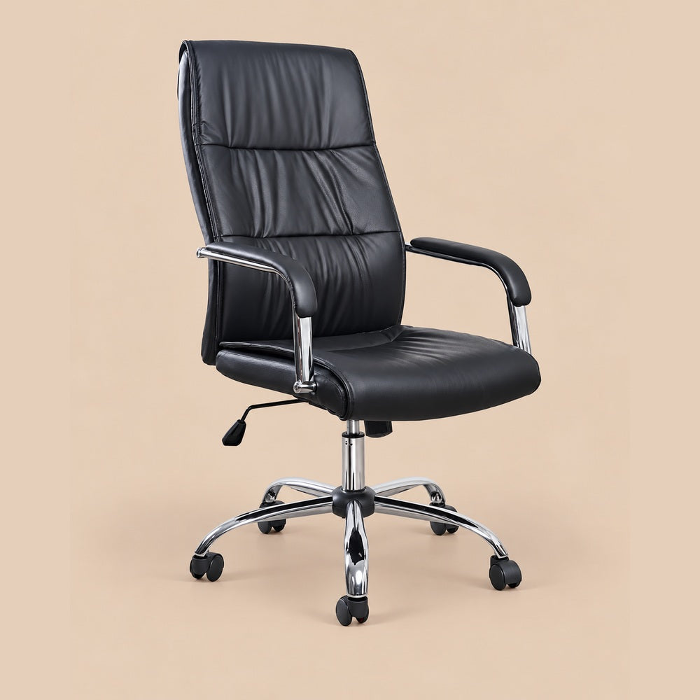 Silla De Oficina Ergonómica Cuero Nápoles