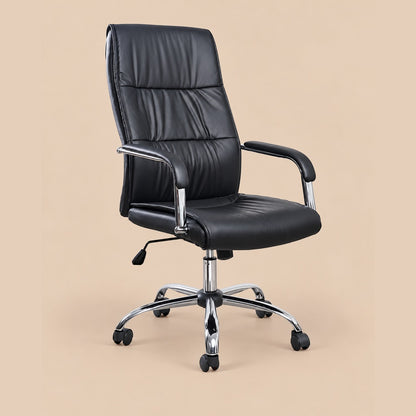 Silla De Oficina Ergonómica Cuero Nápoles
